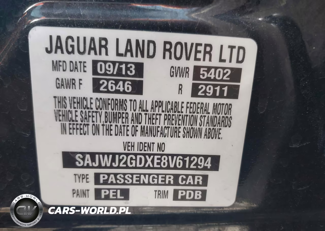 2014 Jaguar Xj Xjl Portfolio VIN:SAJWJ2GDXE8V61294 - 9