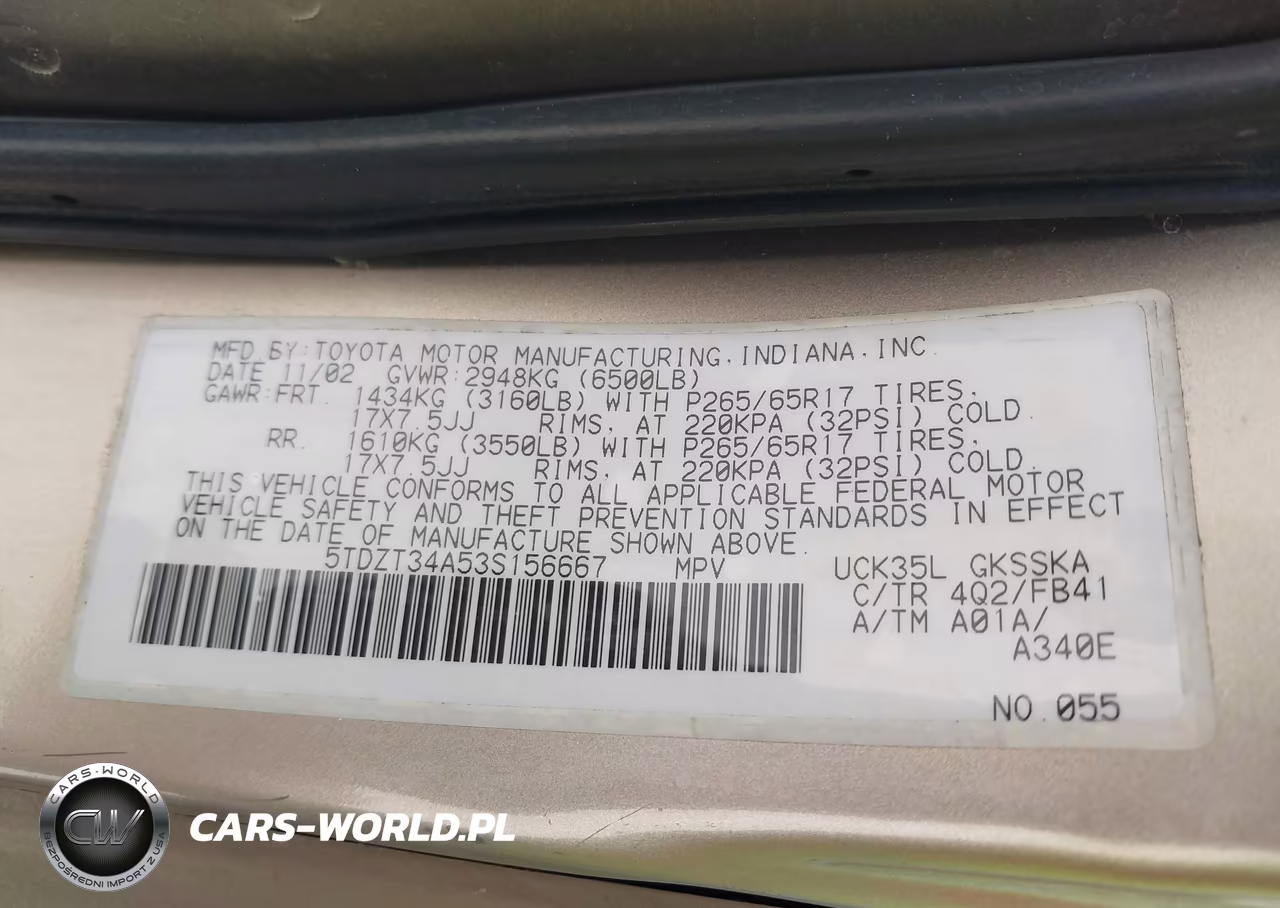 2003 Toyota Sequoia Sr5 V8 VIN:5TDZT34A53S156667 - 9