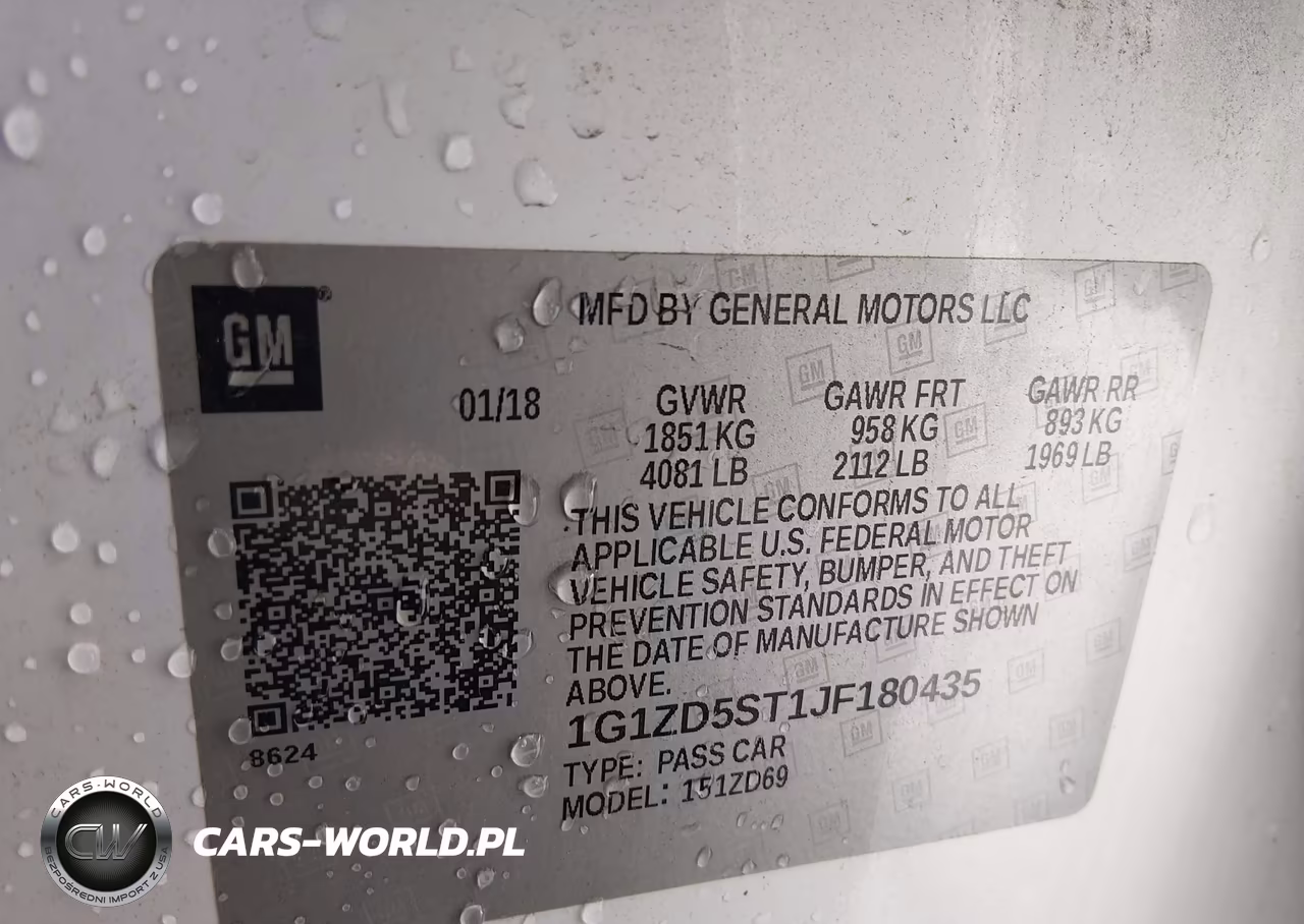 2018 Chevrolet Malibu Lt VIN:1G1ZD5ST1JF180435 - 9