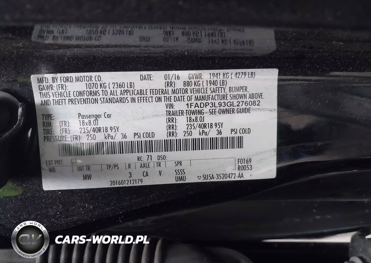 2016 Ford Focus St VIN:1FADP3L93GL276082 - 9