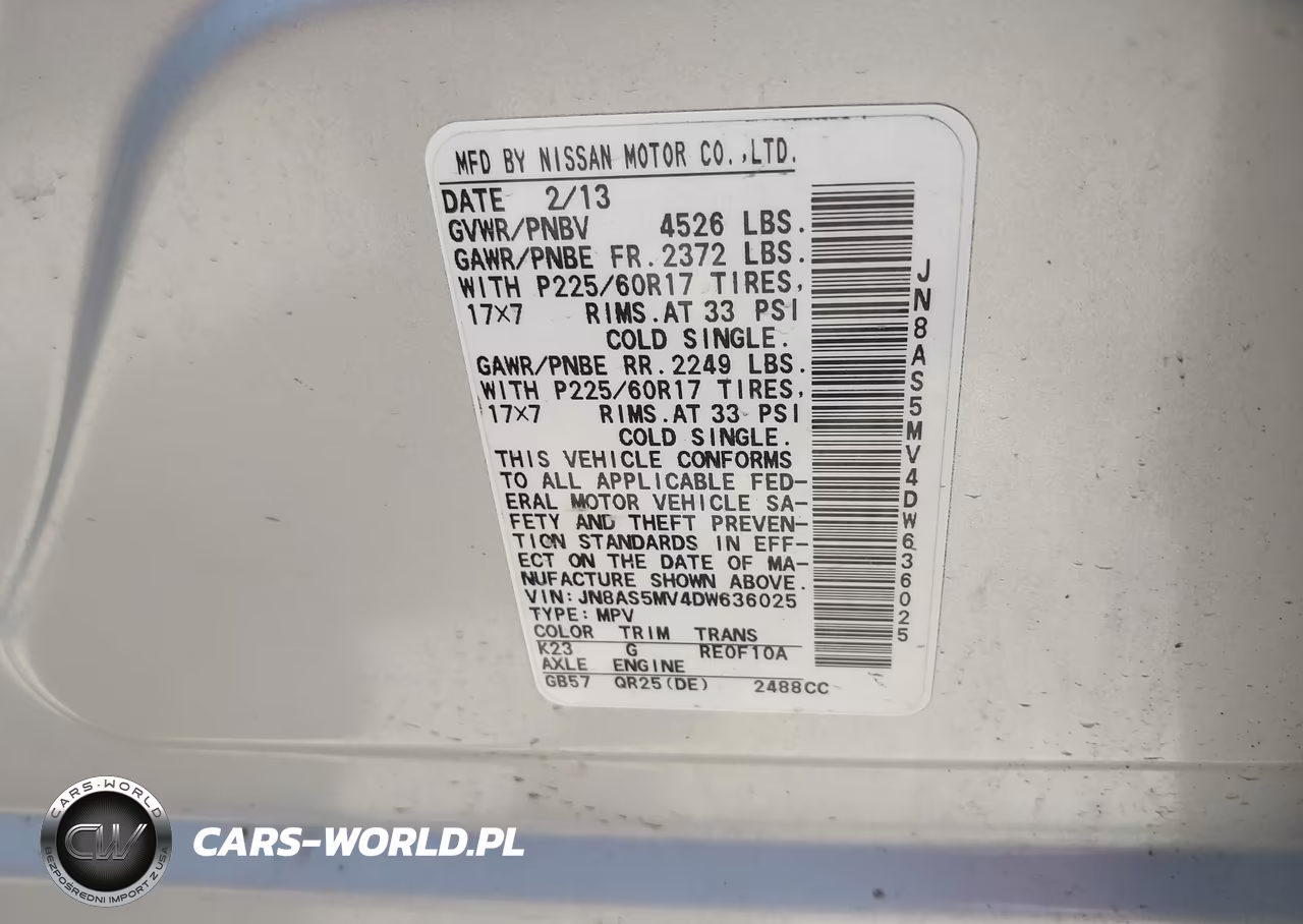 2013 Nissan Rogue Sv VIN:JN8AS5MV4DW636025 - 9