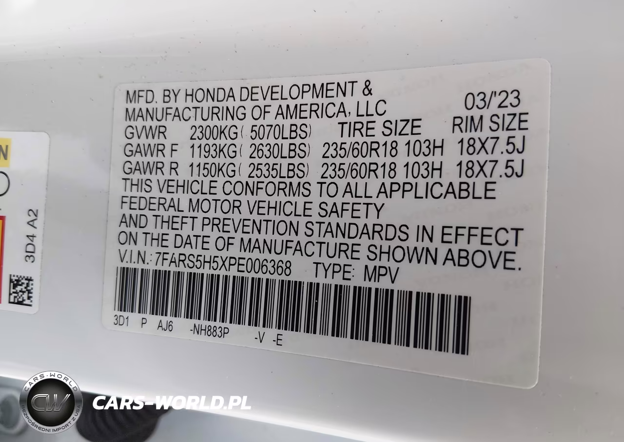 2023 Honda Cr-V Hybrid Sport VIN:7FARS5H5XPE006368 - 9