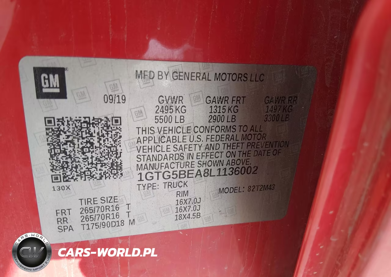 2020 GMC Canyon 2Wd Short Box VIN:1GTG5BEA8L1136002 - 9