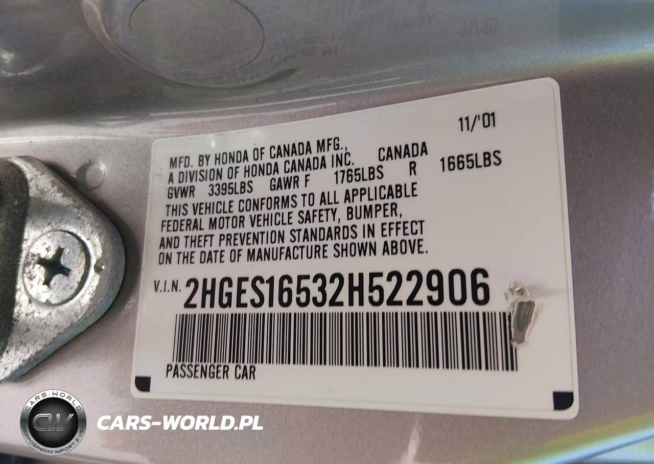 2002 Honda Civic Lx VIN:2HGES16532H522906 - 9