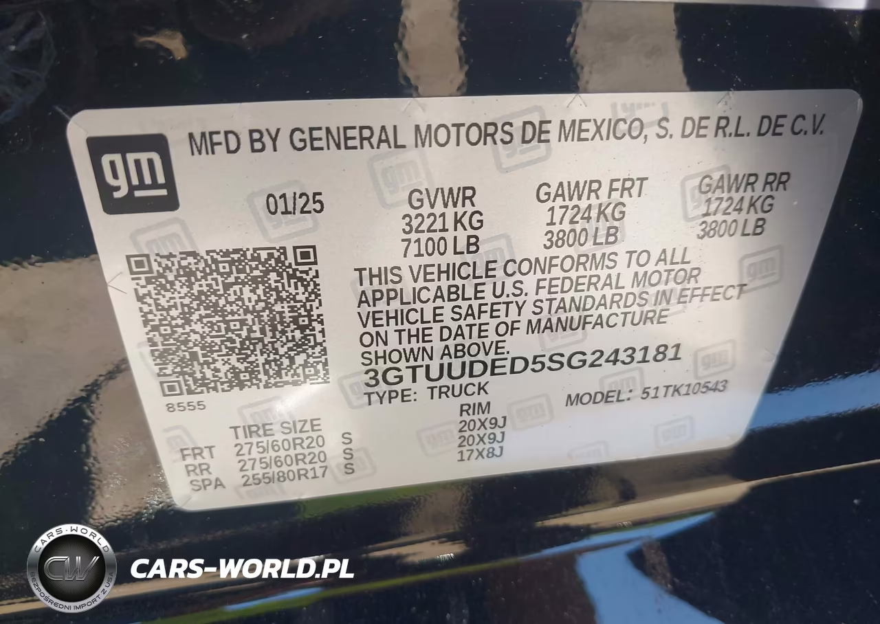 2025 GMC Sierra 1500 4Wd Short Box Slt VIN:3GTUUDED5SG243181 - 9