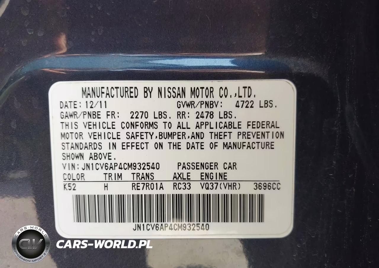 2012 Infiniti G37 Journey VIN:JN1CV6AP4CM932540 - 9
