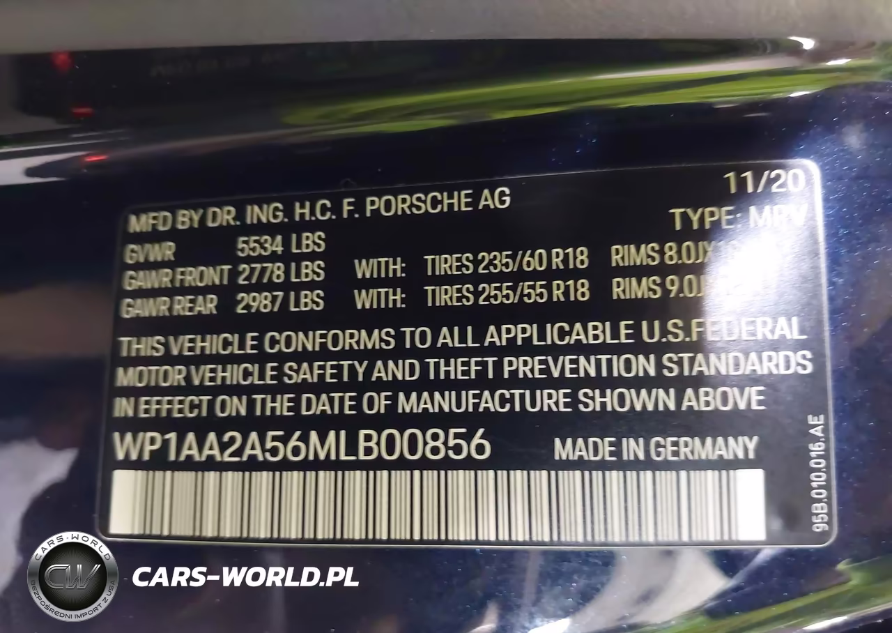2021 Porsche Macan VIN:WP1AA2A56MLB00856 - 9