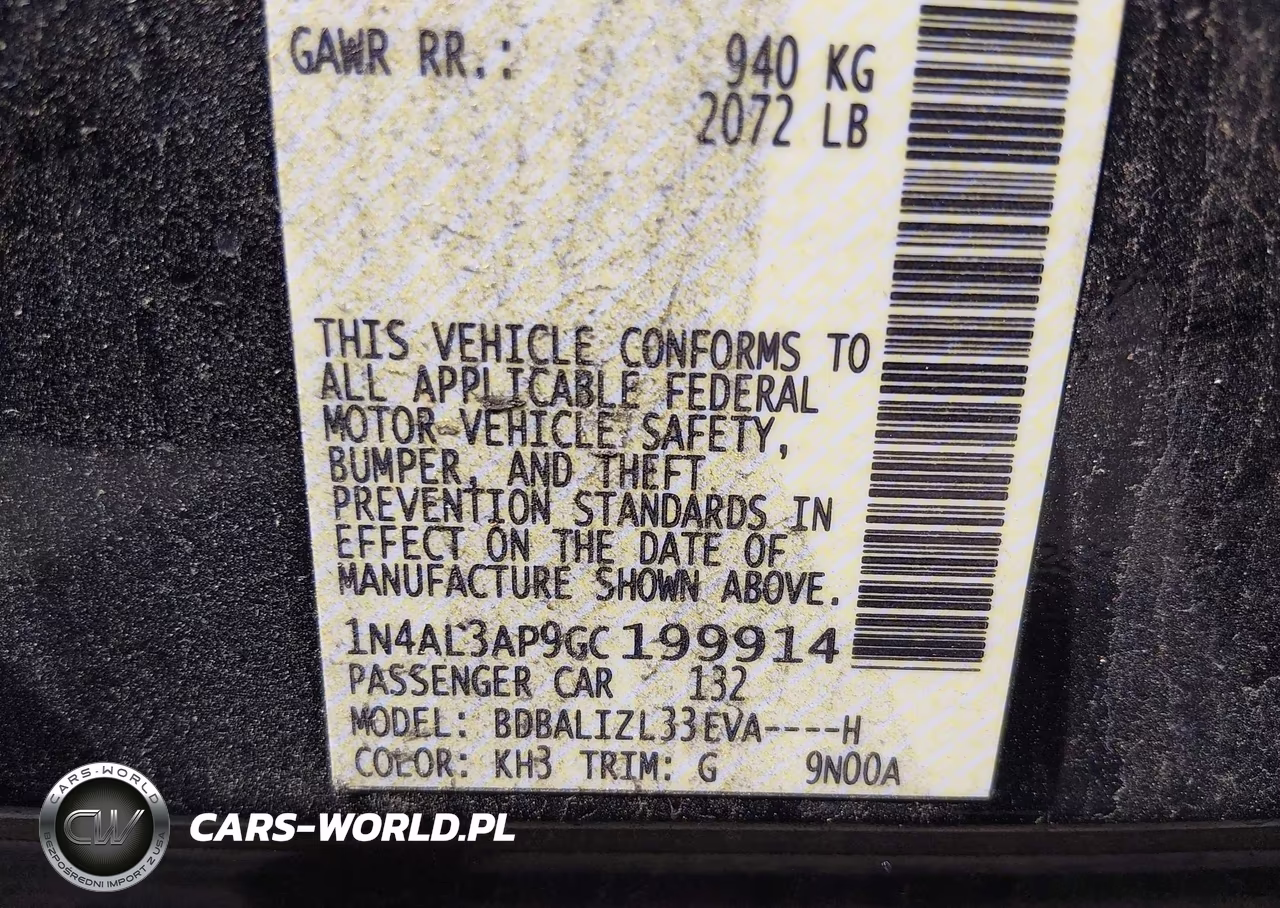 2016 Nissan Altima 2.5 Sv VIN:1N4AL3AP9GC199914 - 9