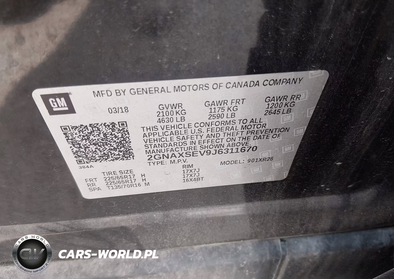 2018 Chevrolet Equinox Lt VIN:2GNAXSEV9J6311670 - 9