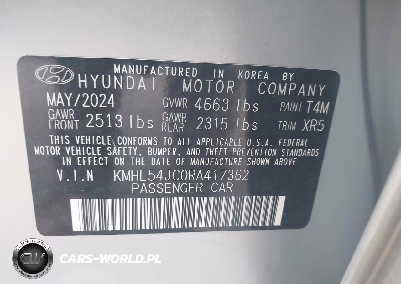 2024 Hyundai Sonata N Line VIN:KMHL54JC0RA417362 - 9