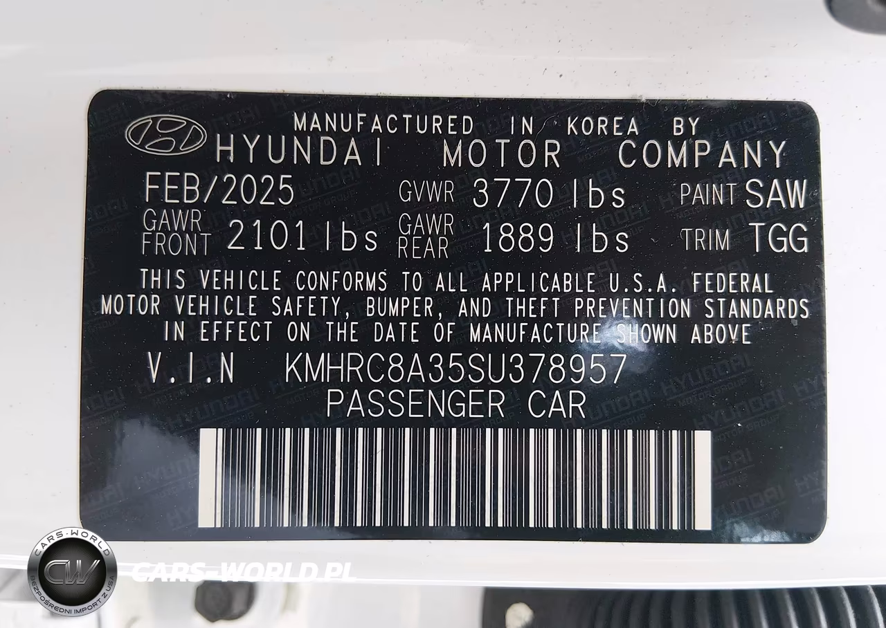 2025 Hyundai Venue Sel VIN:KMHRC8A35SU378957 - 9