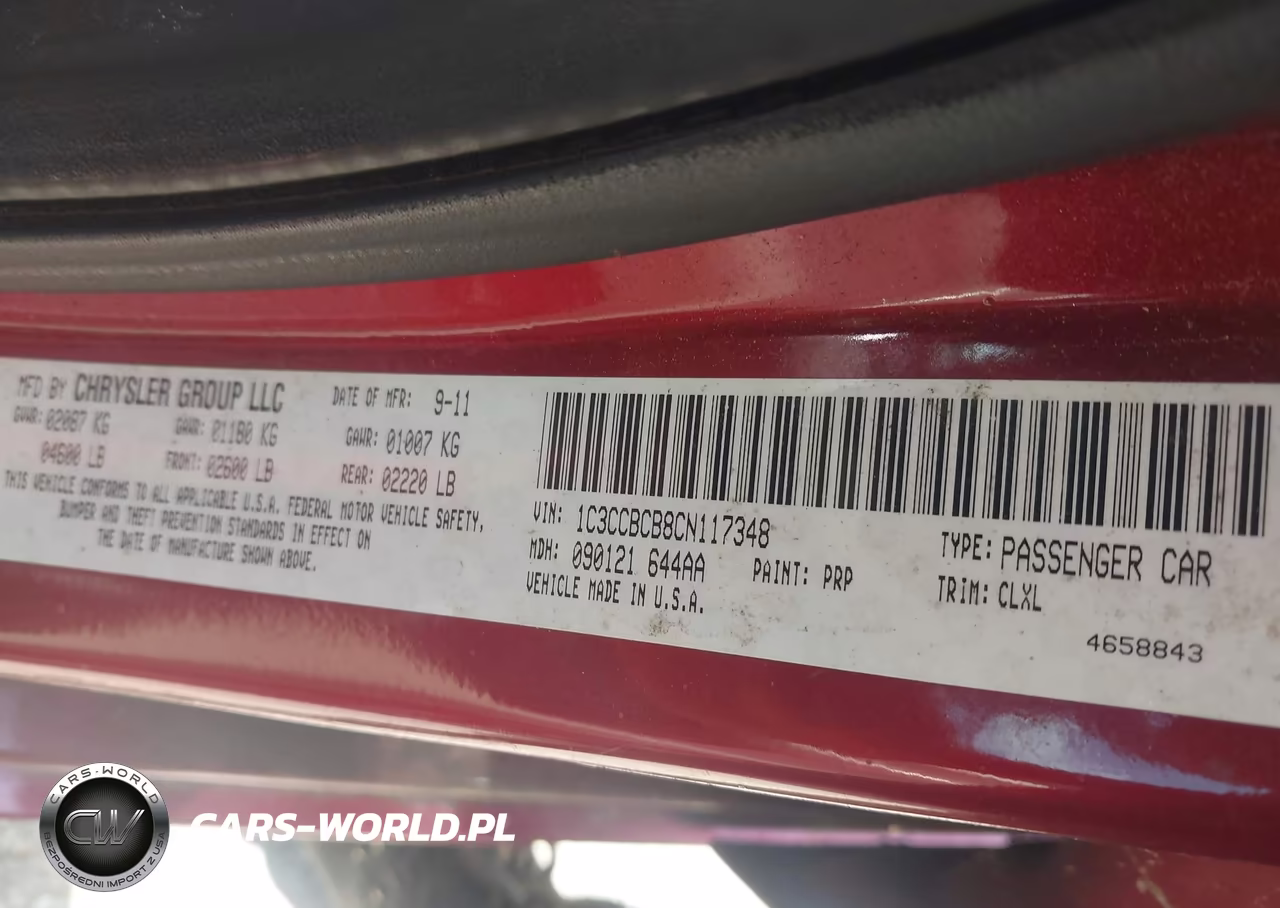 2012 Chrysler 200 Limited VIN:1C3CCBCB8CN117348 - 9