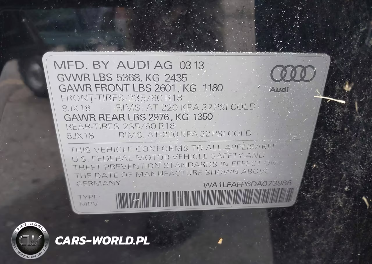 2013 Audi Q5 2.0T Premium VIN:WA1LFAFP6DA073986 - 9
