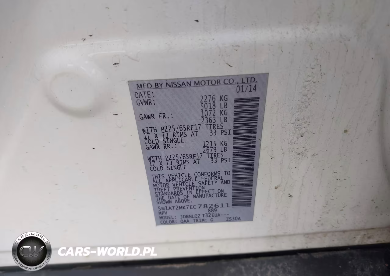 2014 Nissan Rogue Sv VIN:5N1AT2MK7EC782611 - 9