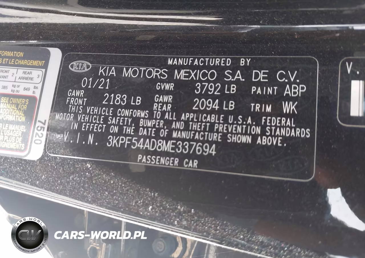 2021 Kia Forte Ex VIN:3KPF54AD8ME337694 - 9