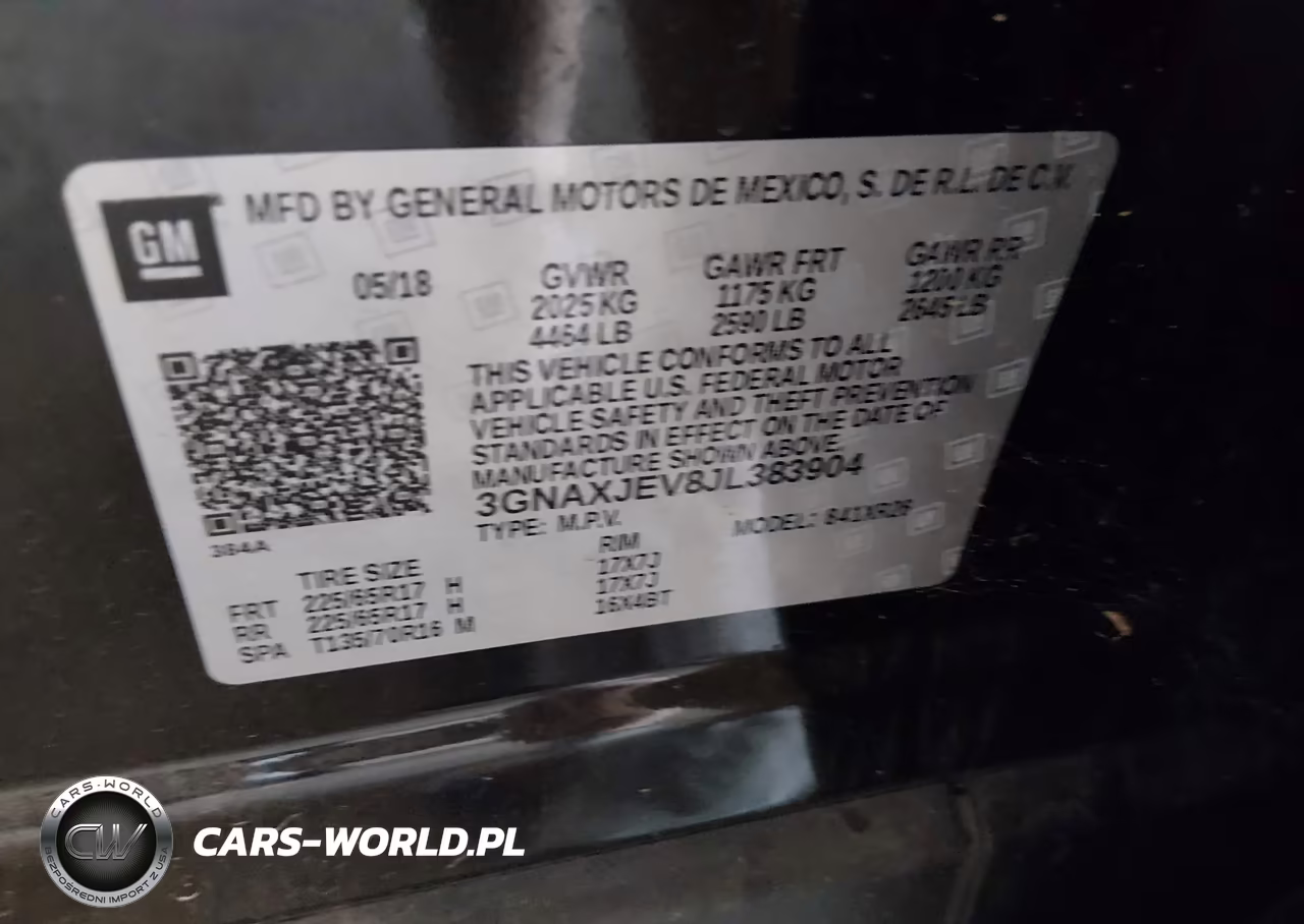 2018 Chevrolet Equinox Lt VIN:3GNAXJEV8JL383904 - 9