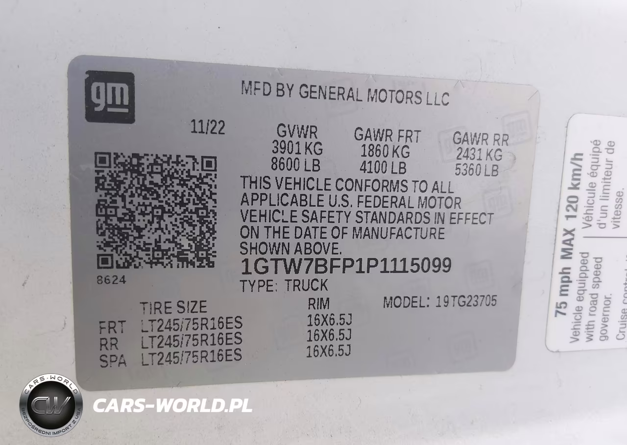 2023 GMC Savana Cargo Rwd 2500 Extended Wheelbase Work Van VIN:1GTW7BFP1P1115099 - 9