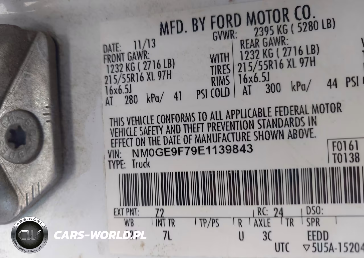 2014 Ford Transit Connect Xlt VIN:NM0GE9F79E1139843 - 9