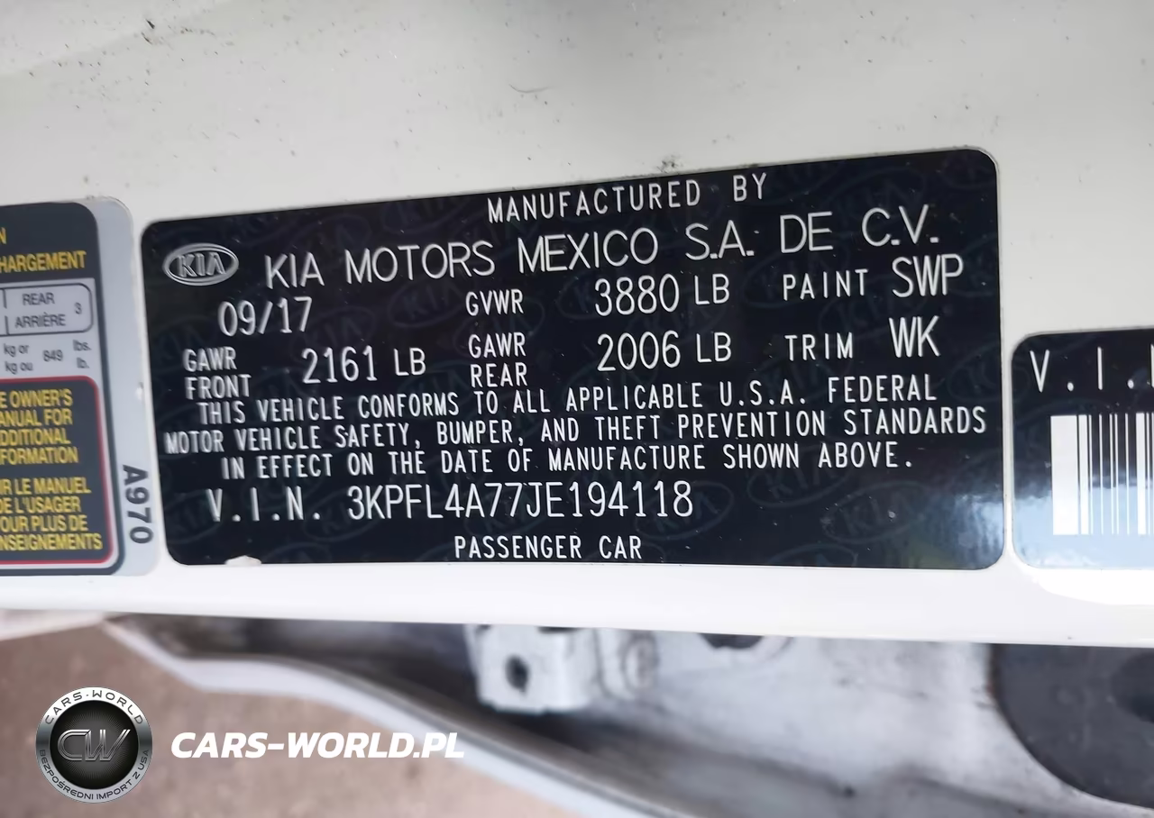 2018 Kia Forte Lx VIN:3KPFL4A77JE194118 - 9
