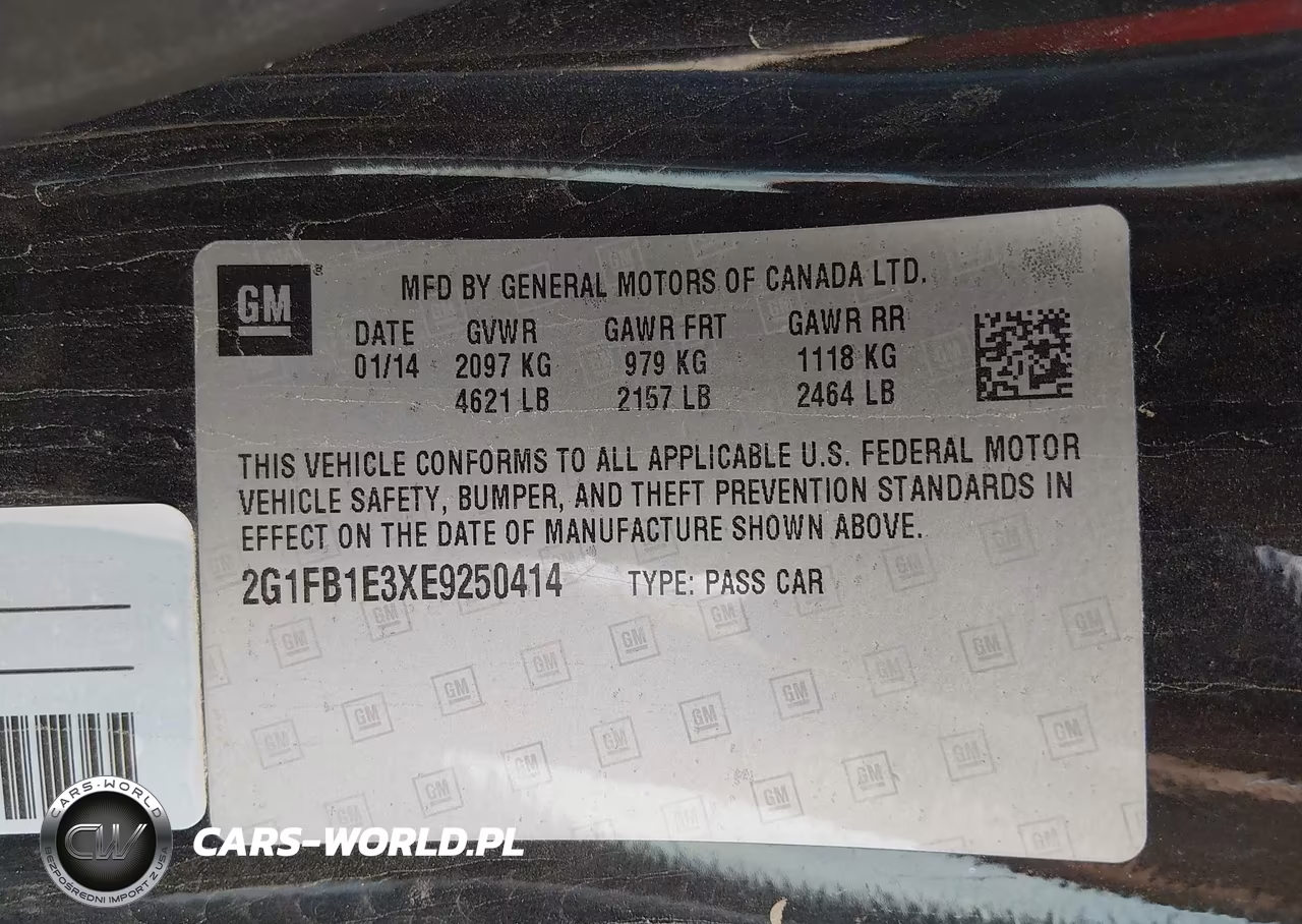 2014 Chevrolet Camaro 1Lt VIN:2G1FB1E3XE9250414 - 9