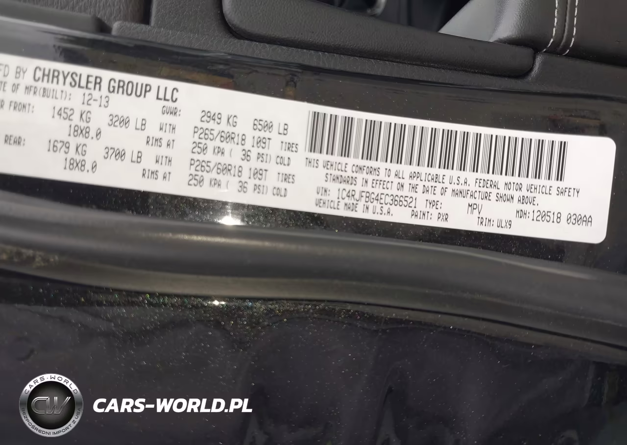 2014 Jeep Grand Cherokee Limited VIN:1C4RJFBG4EC366521 - 9