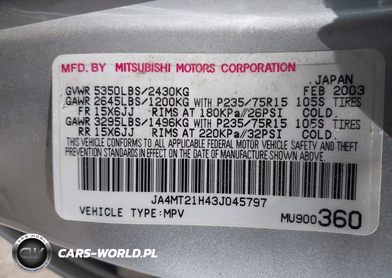 2003 Mitsubishi Montero Sport Es-Ls VIN:JA4MT21H43J045797 - 9