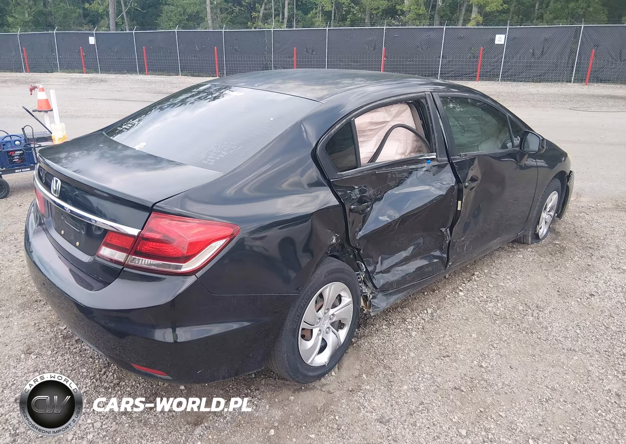 2013 Honda Civic Lx VIN:2HGFB2F50DH596684 - 4