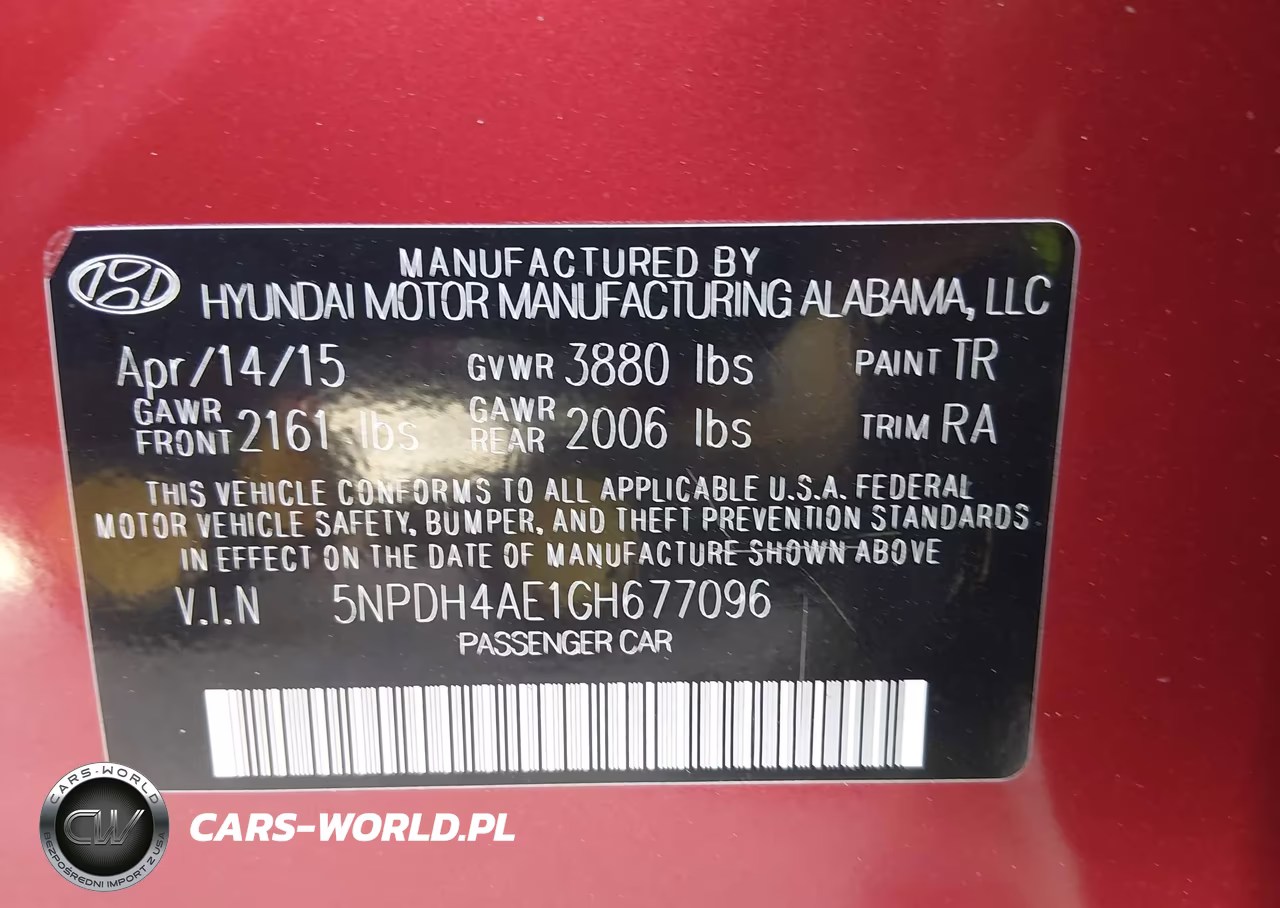 2016 Hyundai Elantra Se VIN:5NPDH4AE1GH677096 - 9