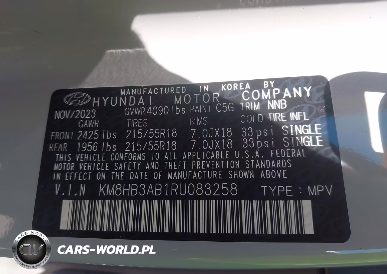 2024 Hyundai Kona Sel VIN:KM8HB3AB1RU083258 - 9