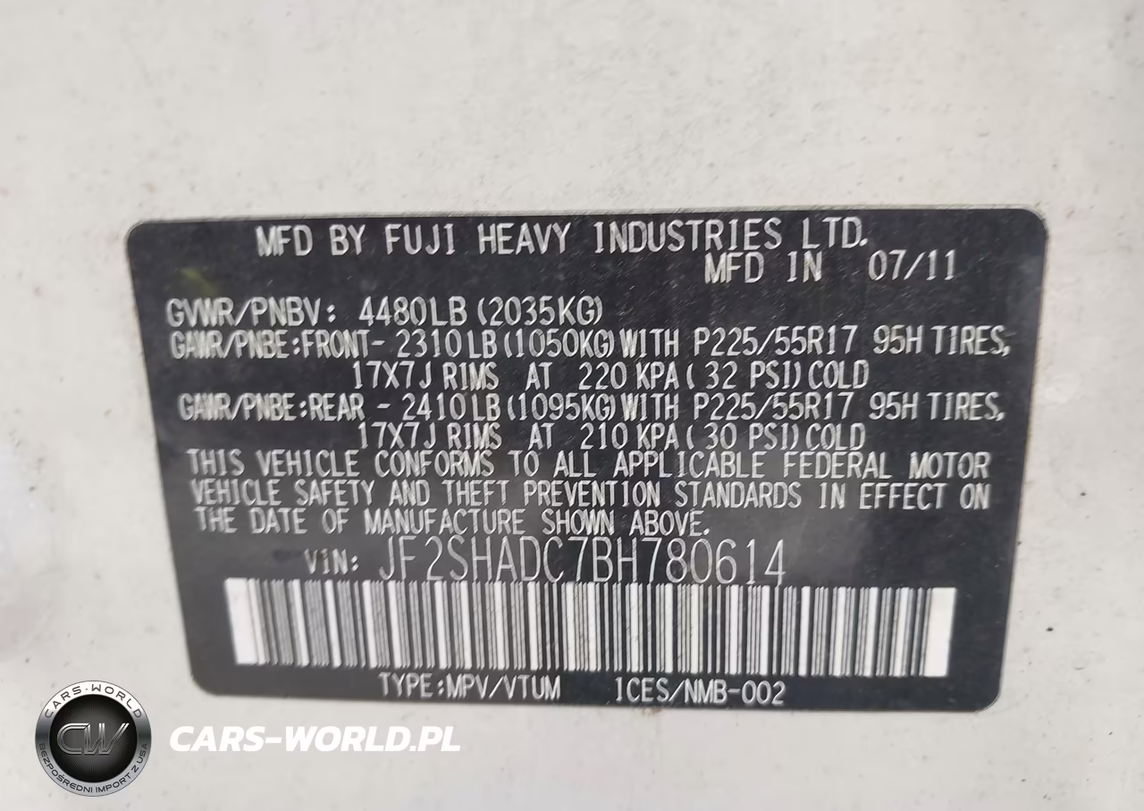 2011 Subaru Forester 2.5X Premium VIN:JF2SHADC7BH780614 - 9