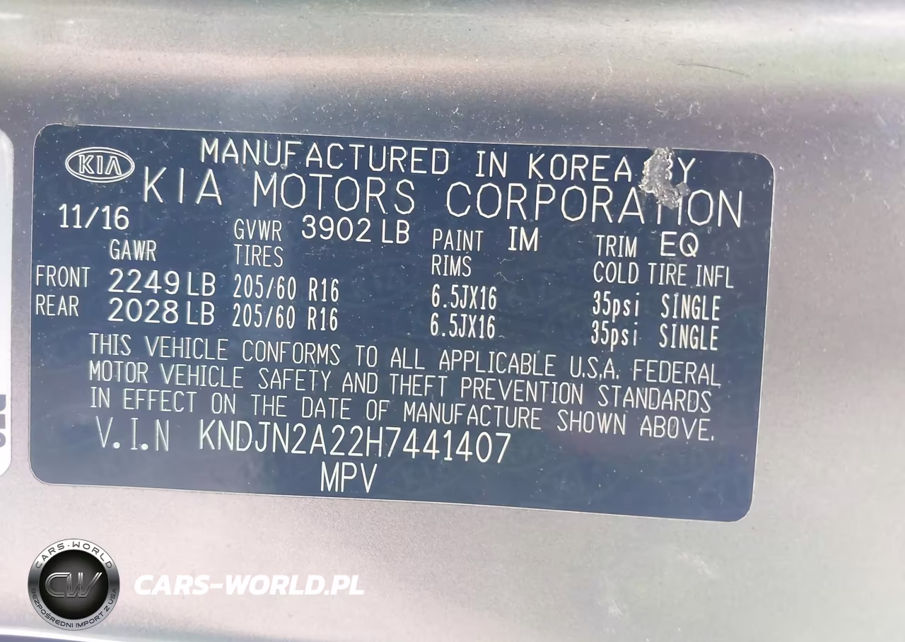 2017 Kia Soul VIN:KNDJN2A22H7441407 - 9