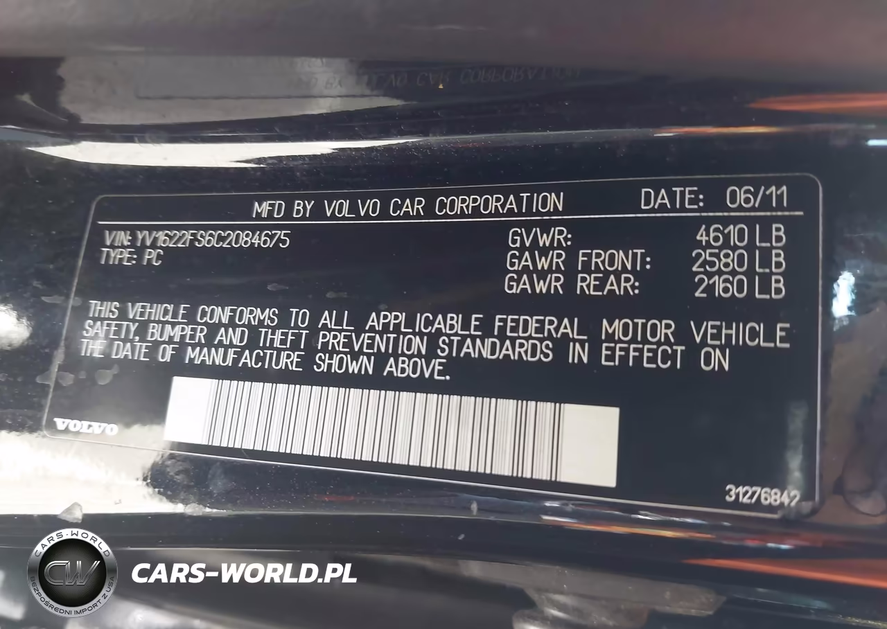 2012 Volvo S60 T5 VIN:YV1622FS6C2084675 - 9
