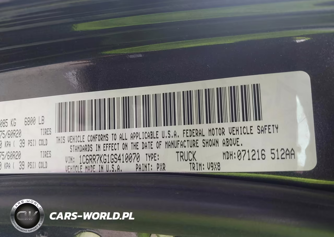 2016 Ram 1500 Express VIN:1C6RR7KG1GS410070 - 9