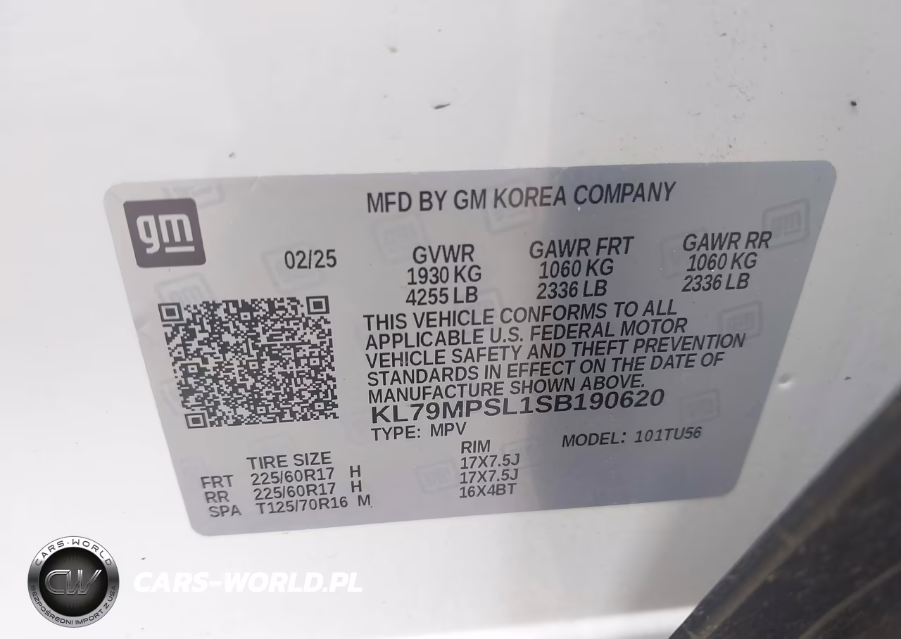 2025 Chevrolet Trailblazer Fwd Lt VIN:KL79MPSL1SB190620 - 9