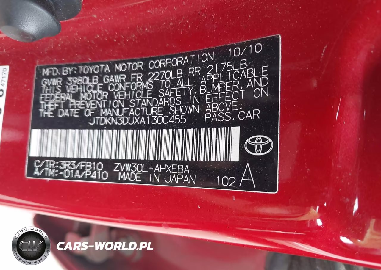 2010 Toyota Prius Ii VIN:JTDKN3DUXA1300455 - 9