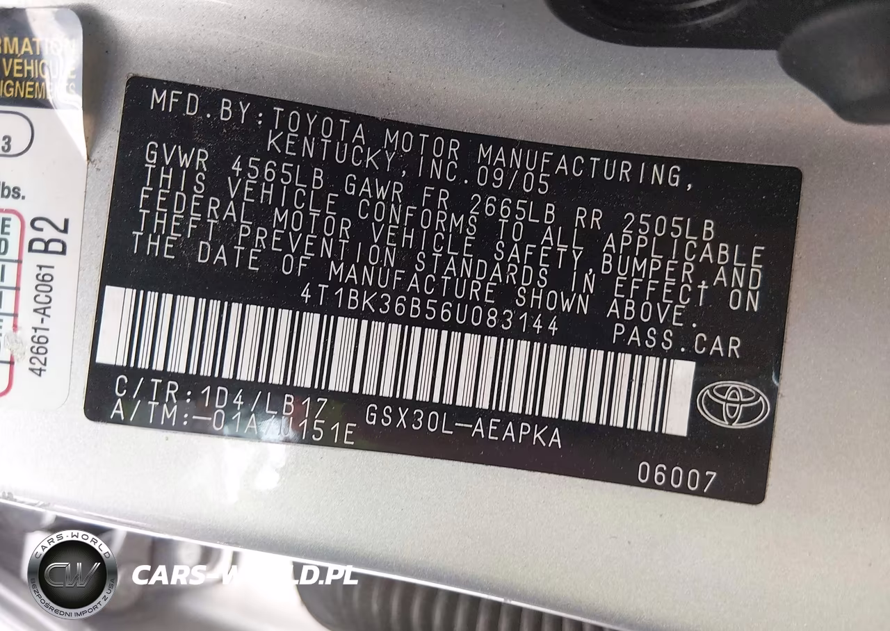 2006 Toyota Avalon Limited VIN:4T1BK36B56U083144 - 9