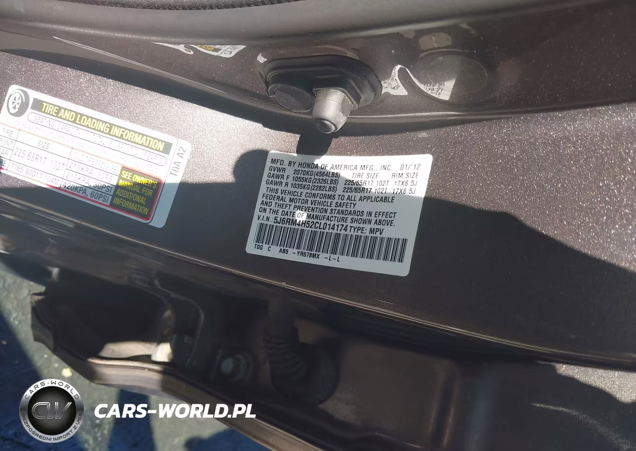 2012 Honda Cr-V Ex VIN:5J6RM4H52CL014174 - 9