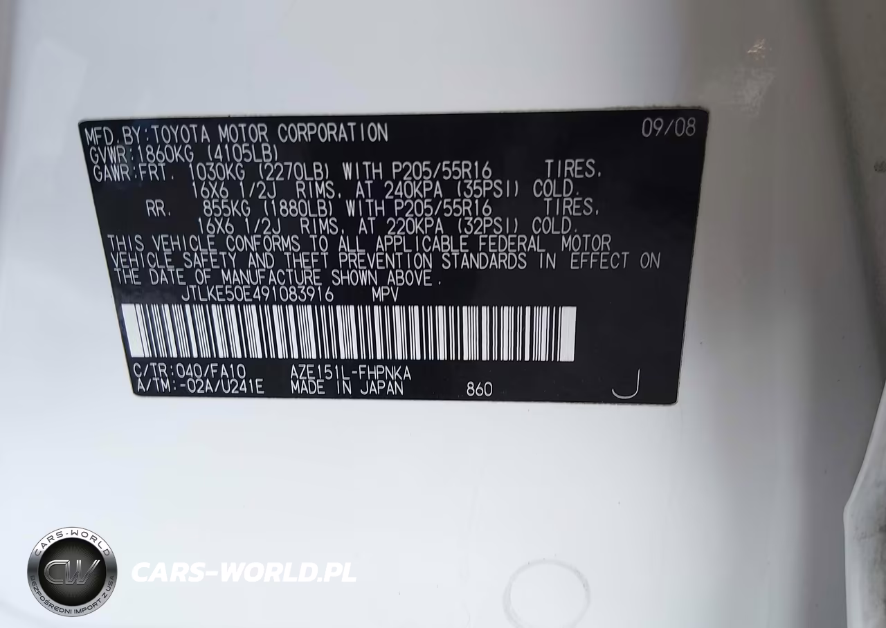 2009 Scion Xb VIN:JTLKE50E491083916 - 9
