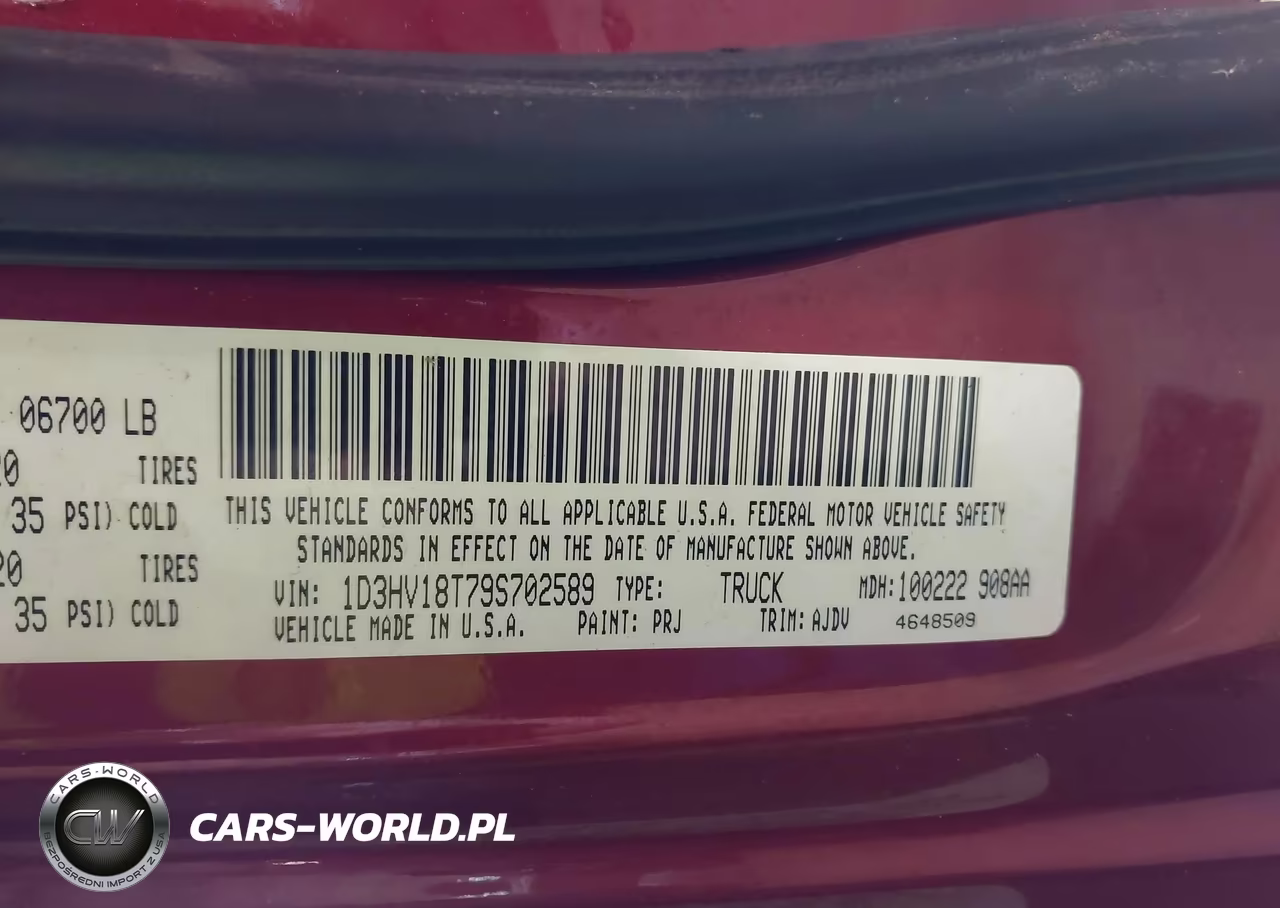2009 Dodge Ram 1500 Slt-Sport-Trx VIN:1D3HV18T79S702589 - 9
