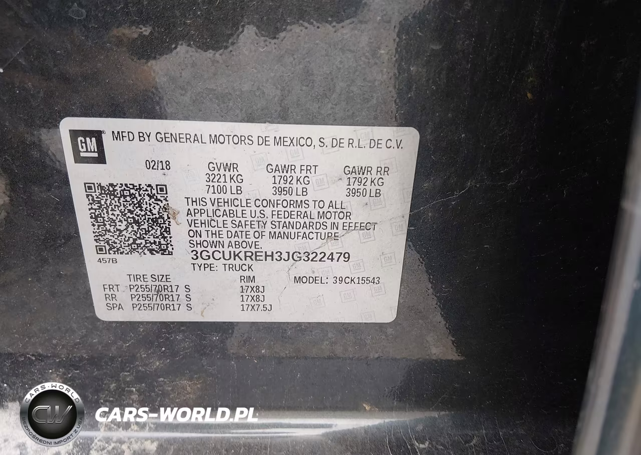 2018 Chevrolet Silverado 1500 1Lt VIN:3GCUKREH3JG322479 - 9