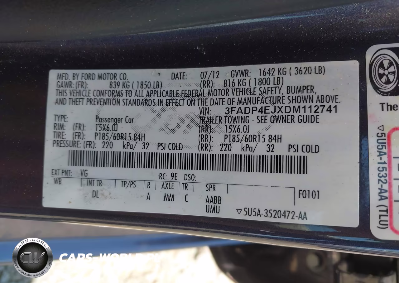 2013 Ford Fiesta Se VIN:3FADP4EJXDM112741 - 9
