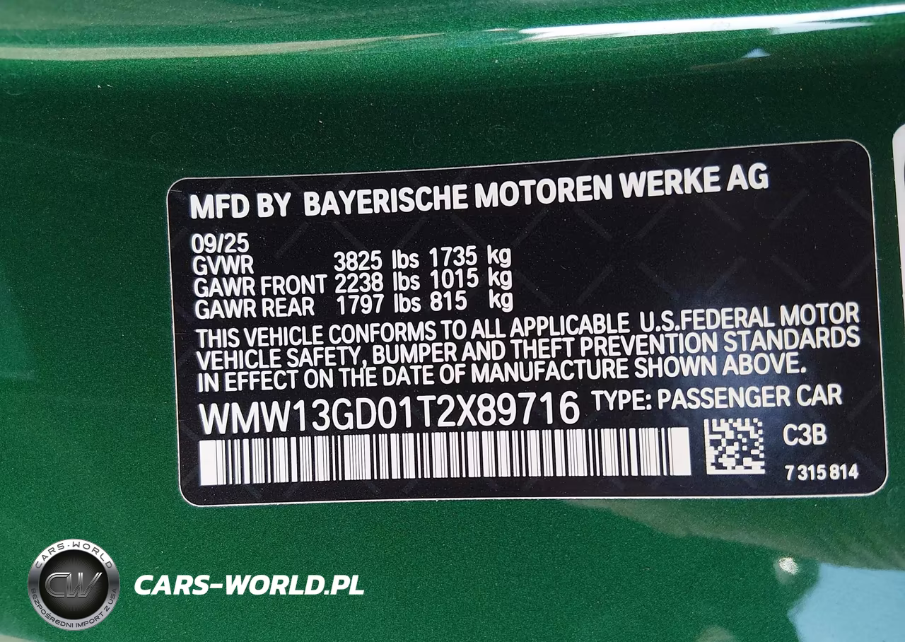 2026 Mini Hardtop Cooper VIN:WMW13GD01T2X89716 - 9