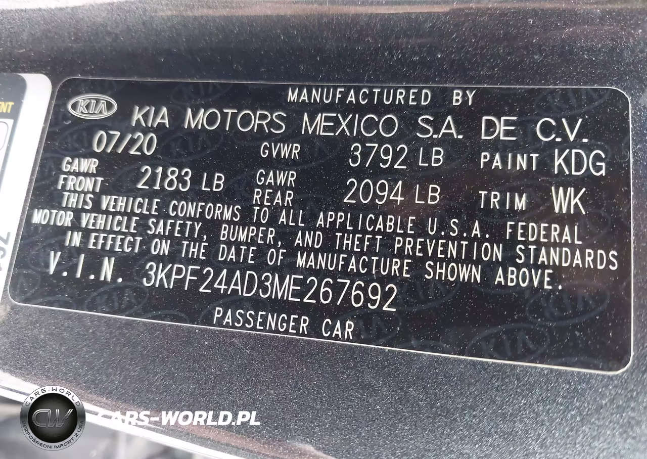 2021 Kia Forte Lxs VIN:3KPF24AD3ME267692 - 9