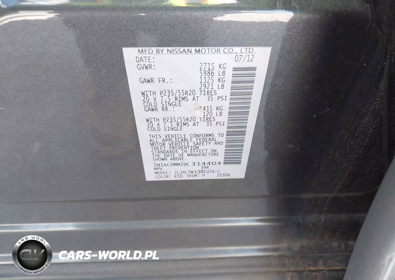 2013 Infiniti Jx35 Base VIN:5N1AL0MM2DC314404 - 9