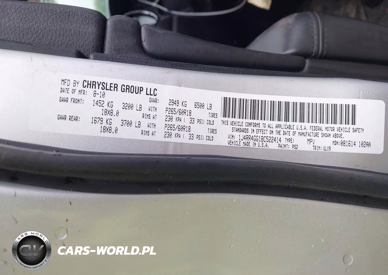 2011 Jeep Grand Cherokee Laredo VIN:1J4RR4GG1BC522414 - 9