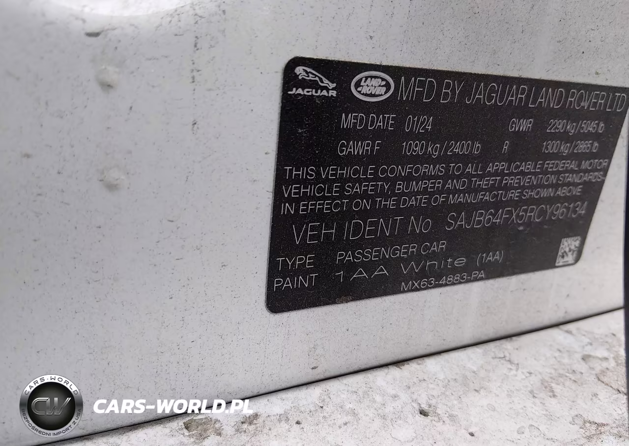 2024 Jaguar Xf R-Dynamic Se P250 Rwd Automatic VIN:SAJB64FX5RCY96134 - 9