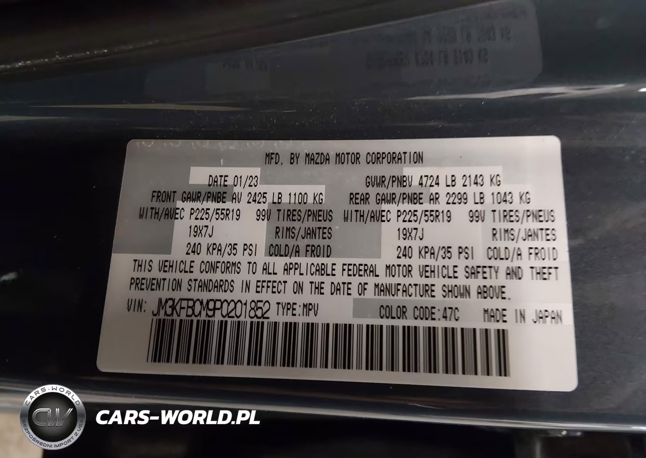 2023 Mazda Cx-5 2.5 S Carbon Edition VIN:JM3KFBCM9P0201852 - 9