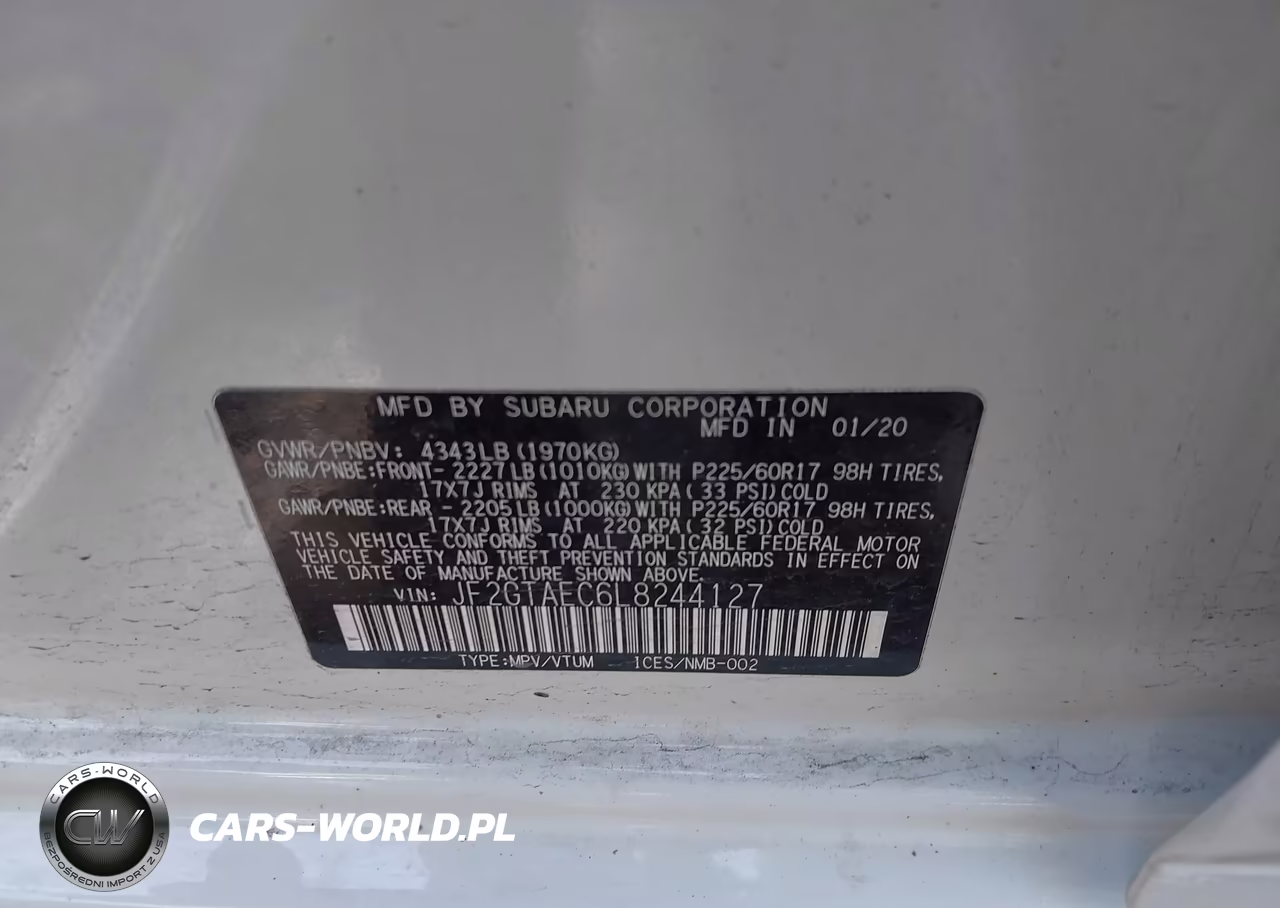 2020 Subaru Crosstrek Premium VIN:JF2GTAEC6L8244127 - 9