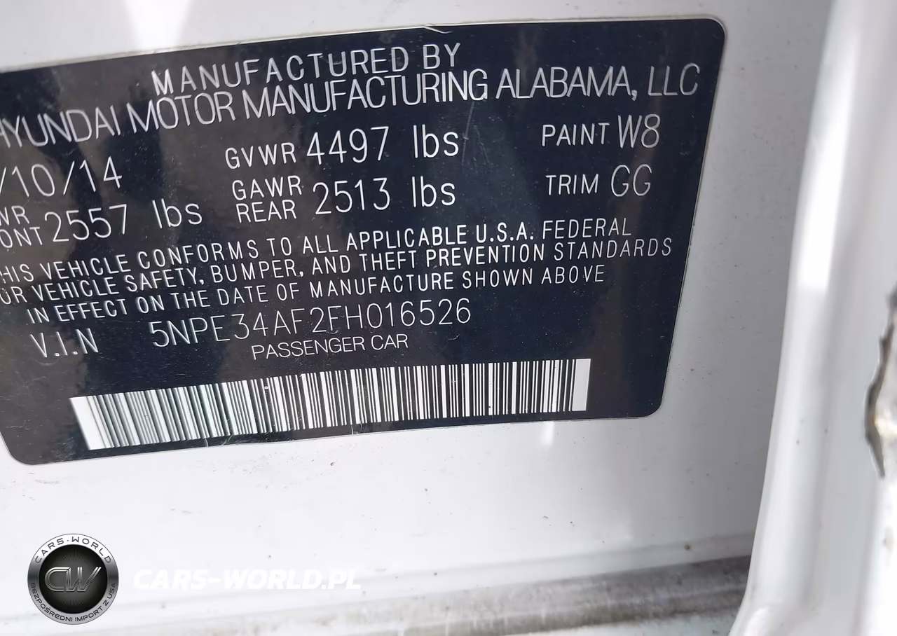 2015 Hyundai Sonata Limited VIN:5NPE34AF2FH016526 - 9