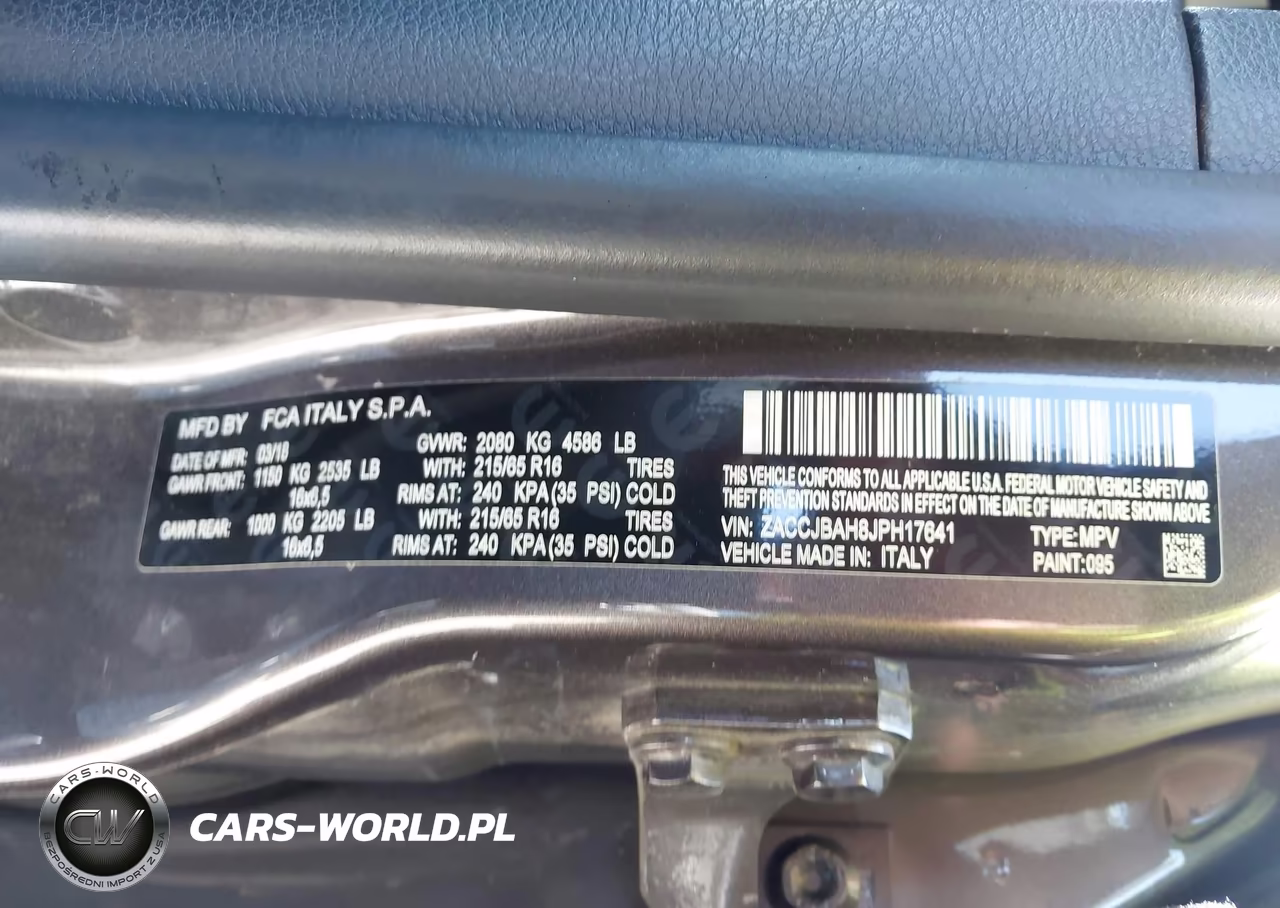 2018 Jeep Renegade Sport 4X4 VIN:ZACCJBAH8JPH17641 - 9